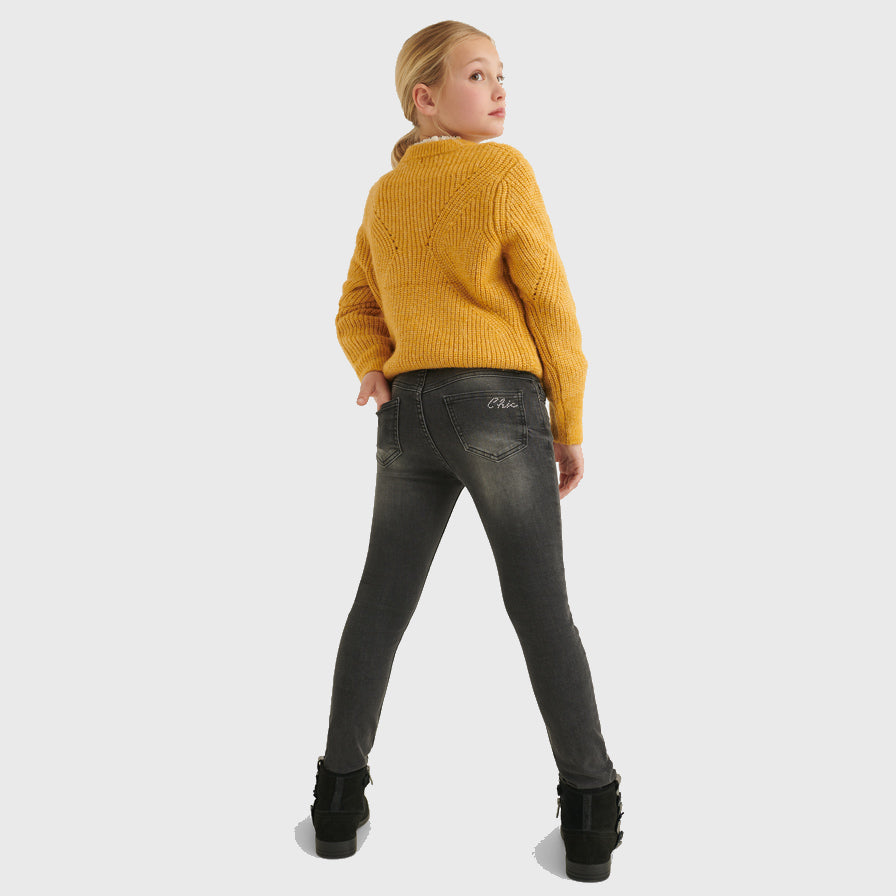 Pantalón Largo Tejano para chica MAYORAL Ref. 557/33 Gris Oscuro