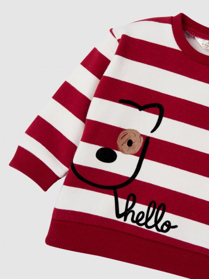Conjunto 2 Pz Bebé Niño Pantalón Punto Tejano SKU 2523 Color Muerdago
