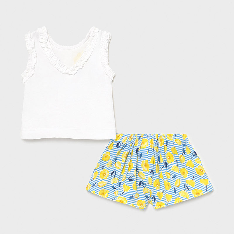 Conjunto Short Estampado MAYORAL SKU 1228 Color Amarillo