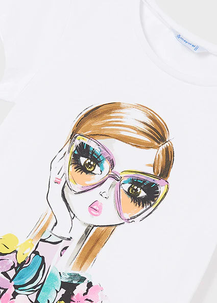 Camiseta para chica MAYORAL Ref. 6037/ Blanco