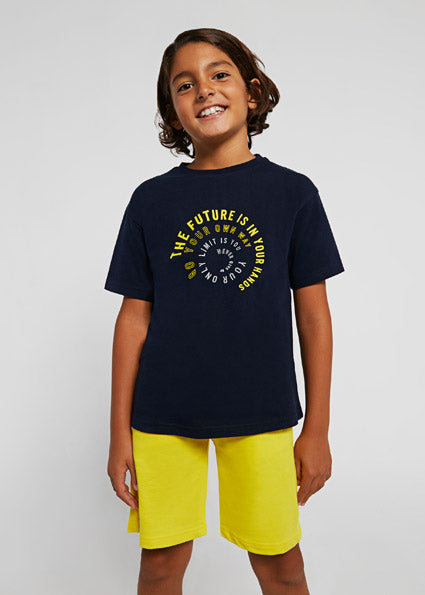 Conjunto 2 Piezas Playera Short para chico NUKUTAVAKE Ref. 6642/68 Marino