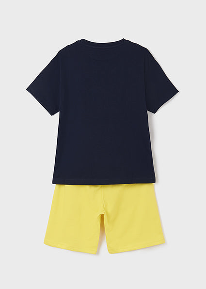 Conjunto 2 Piezas Playera Short para chico NUKUTAVAKE Ref. 6642/68 Marino