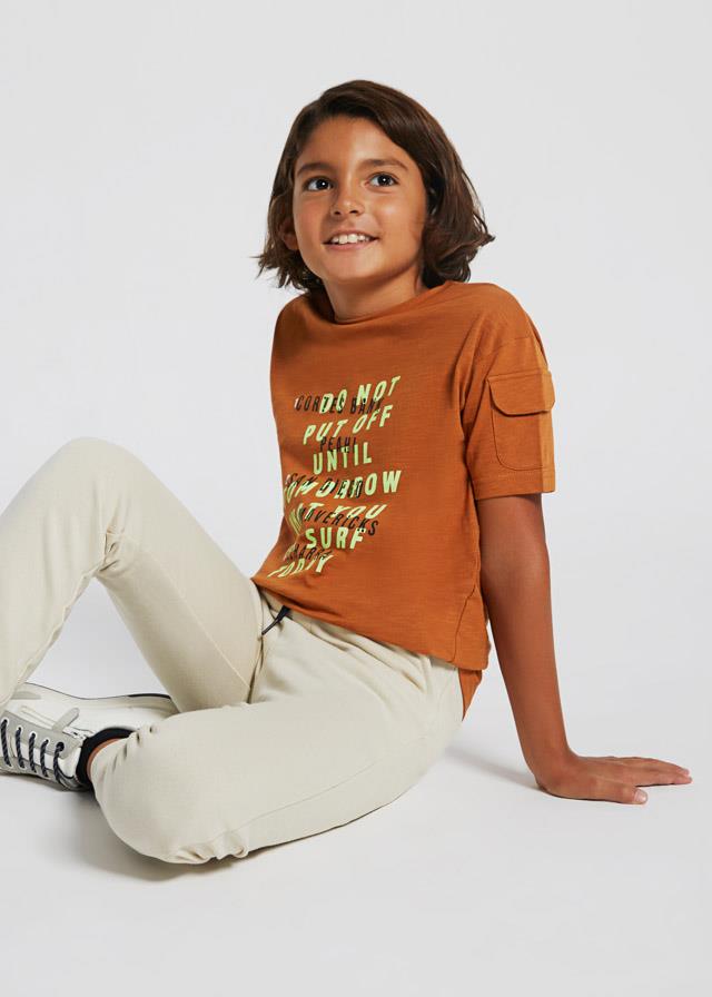 Pantalón largo deportivo con algodón para chico SKU 744 34 Lino