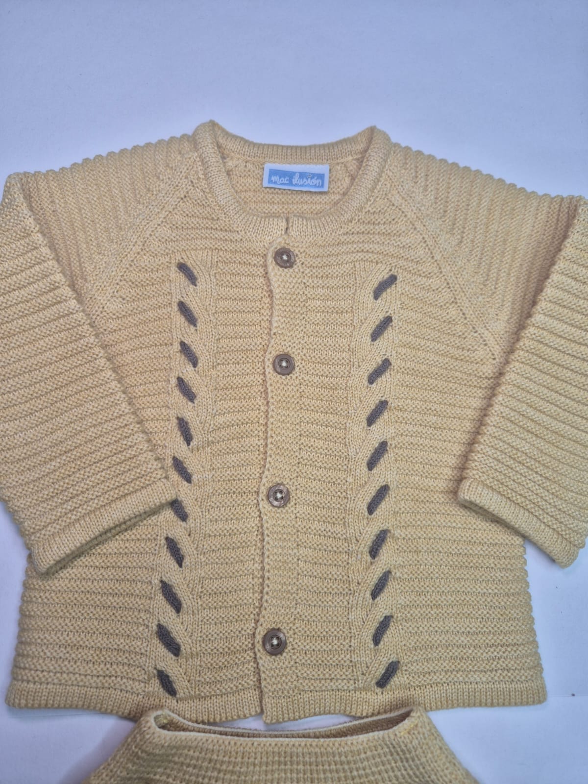 Conjunto Tricot 2 piezas pantalon bombacho