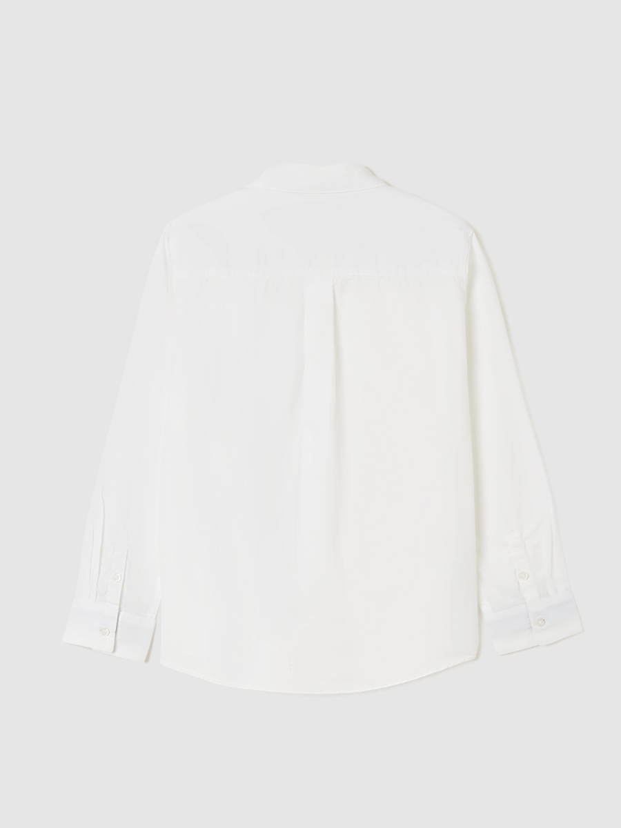Camisa Stand Up Lino para chico NUKUTAVAKE Ref. 6115/42 Blanco