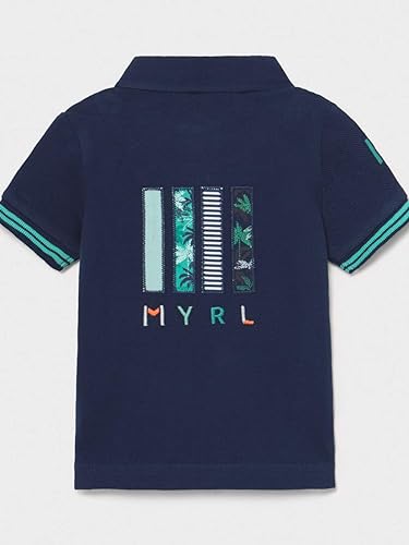 Camisa Polo Apliques MAYORAL Ref-1108-10 Azul