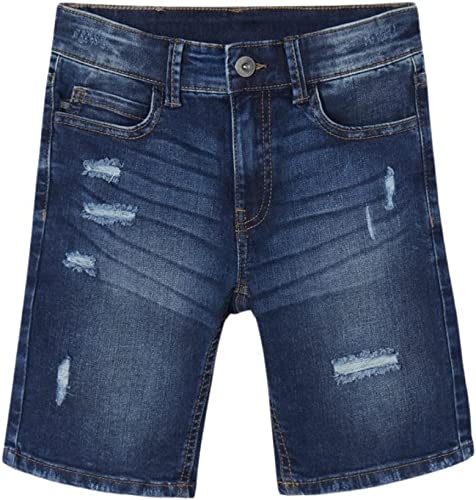 Bermidas Denim Rotos 22062150730017 SKU 6215 Color 73 Oscuro