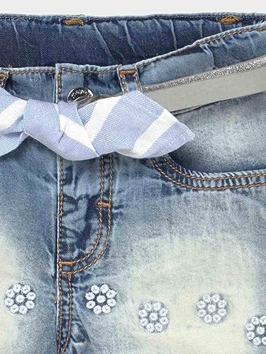 Conjunto 2 Pz Falda Mezclilla Cinturon Sku 1225 Color Medio