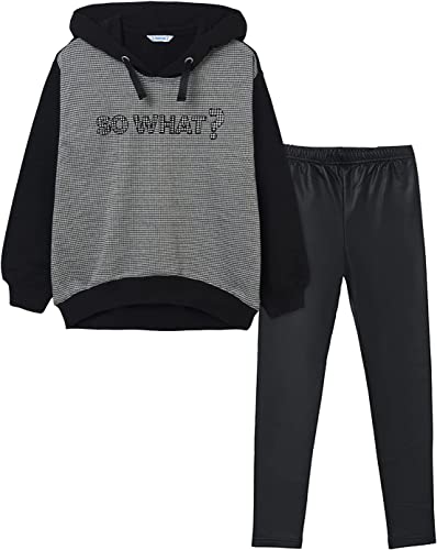 Conjunto 2 Pz Leggings Pata Gallo SKU 7729 Color Negro