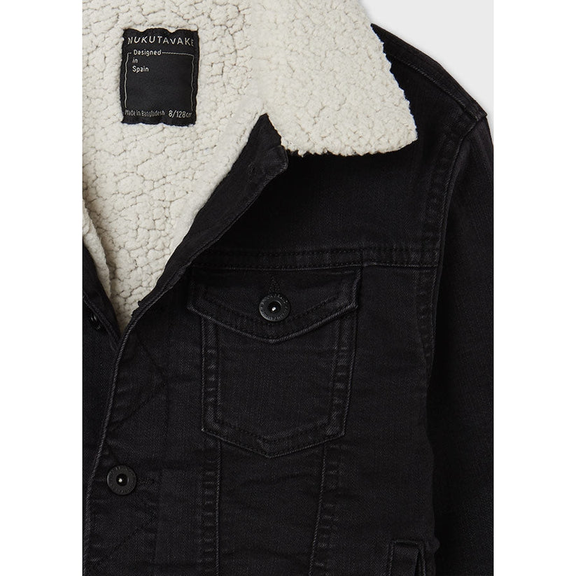 Cazadora Denim Borrego para chico MAYORAL Ref. 7410/ Negro
