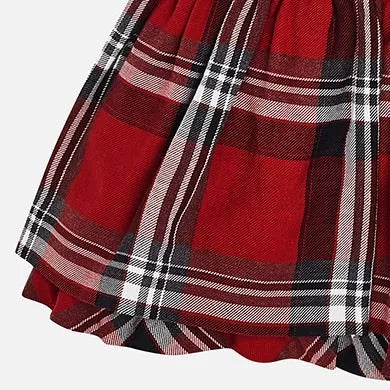 Falda Plisado Cuadros Sku 4914 Color Rojo