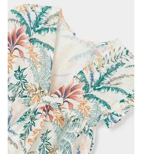 Bluson Lino Estampado Sku 6131 Color Alga