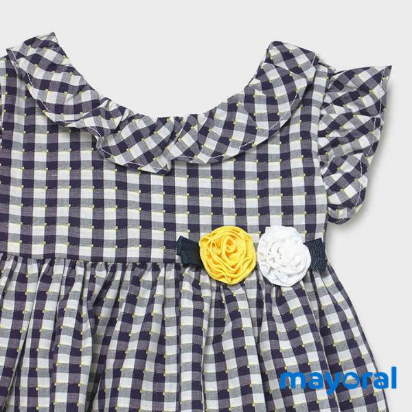 Vestido Vichy Bebe Niña MAYORAL SKU 1965 Color Marino