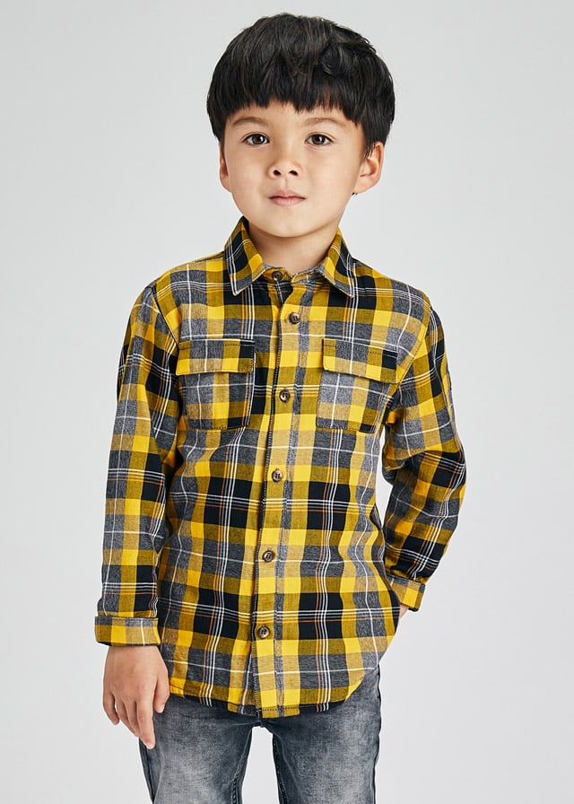 Sobrecamisa Cuadros Sku 4162 Color Oro