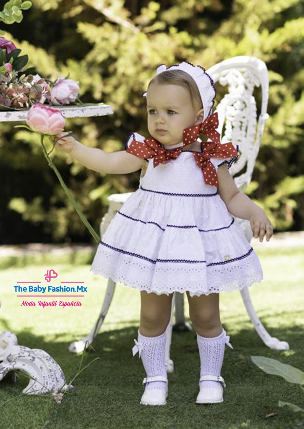 Vestido Braguita Y Capota para bebé DOLCE PETIT Ref. 25/2115/VBG 01 Blanco