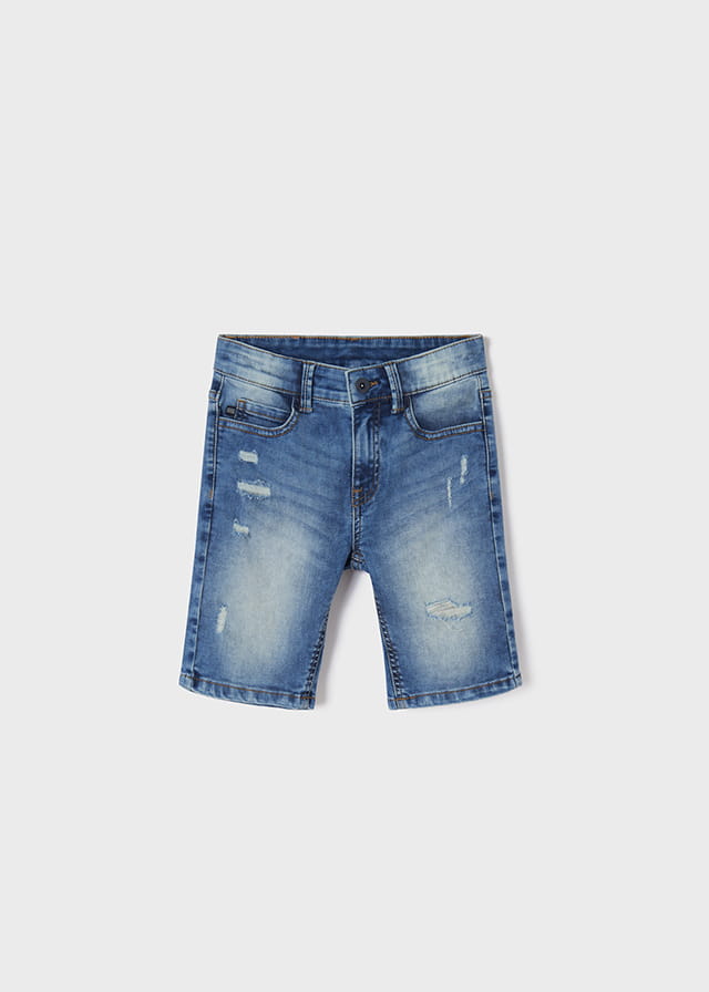 Bermuda Denim Rotos SKU 6215 Color 74 Medio