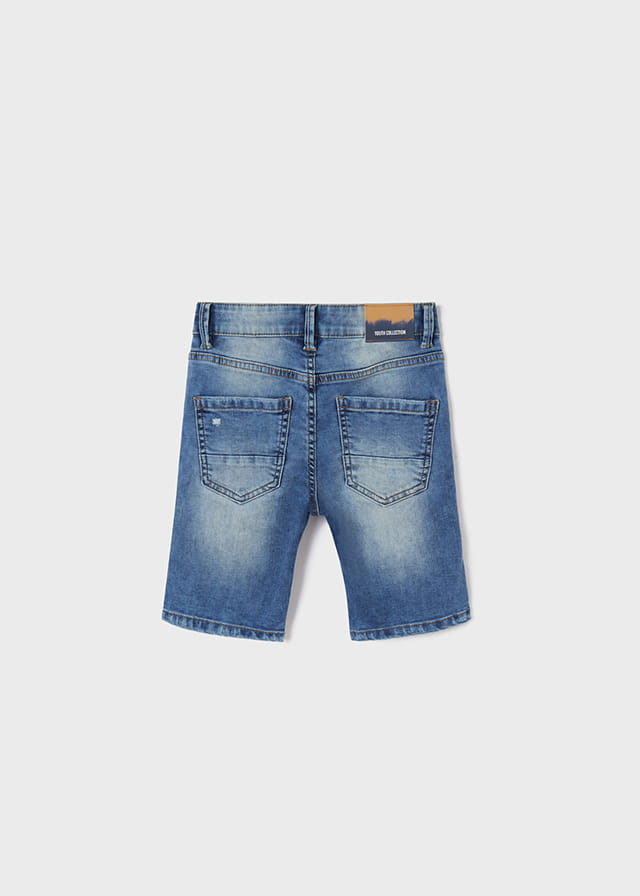 Bermuda Denim Rotos SKU 6215 Color 74 Medio