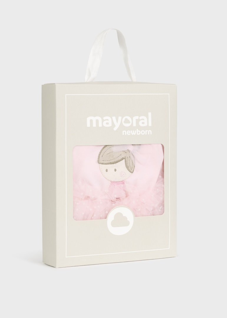 Body tutu en algodón sostenible con diadema para recién nacido MAYORAL Ref. 23/1732/65 Rosa baby