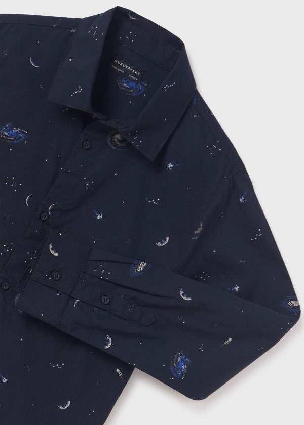 Camisa estampada Better Cotton chico Ref. 13-07187-047 Marino