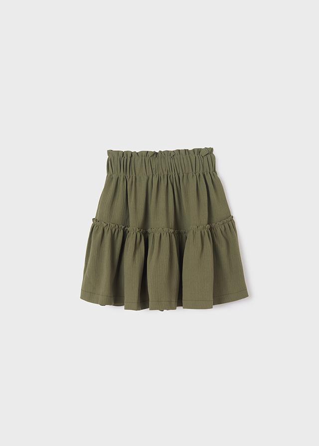 Falda Crepe Sku 6951 Color Alga