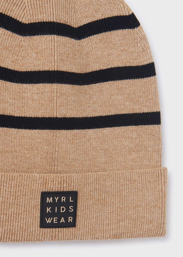 Gorro rayas chica MAYORAL Ref. 13-10643-027 Galleta vi