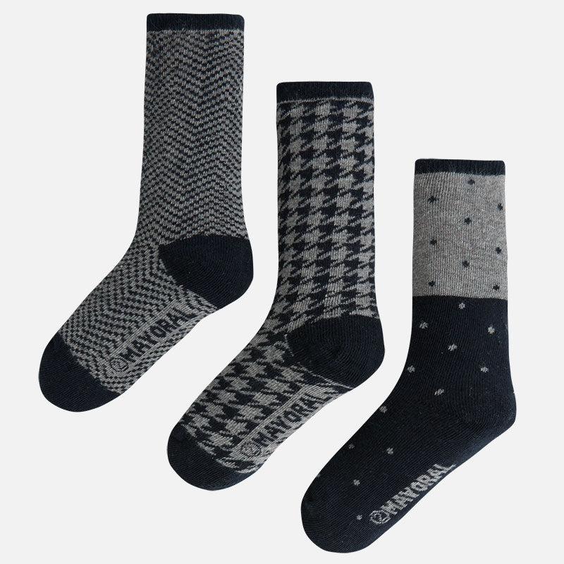 Set 3 Calcetines MAYORAL SKU 10033 50 Hierro vig