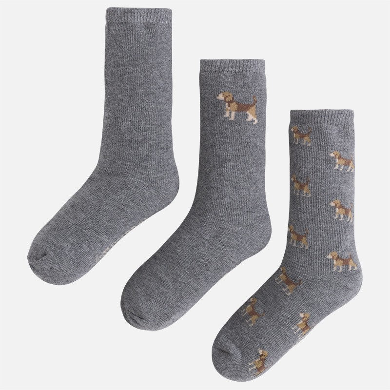 Set 3 Calcetines MAYORAL SKU 10249 86 Hierro vig