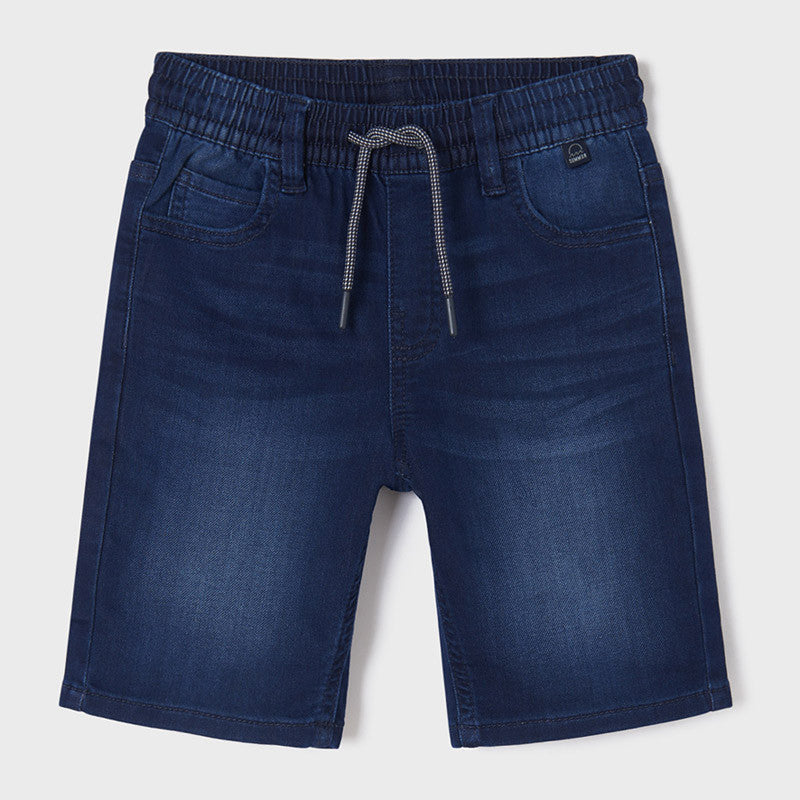 Bermuda soft denim jogger sku 6213 Color 65 oscuro