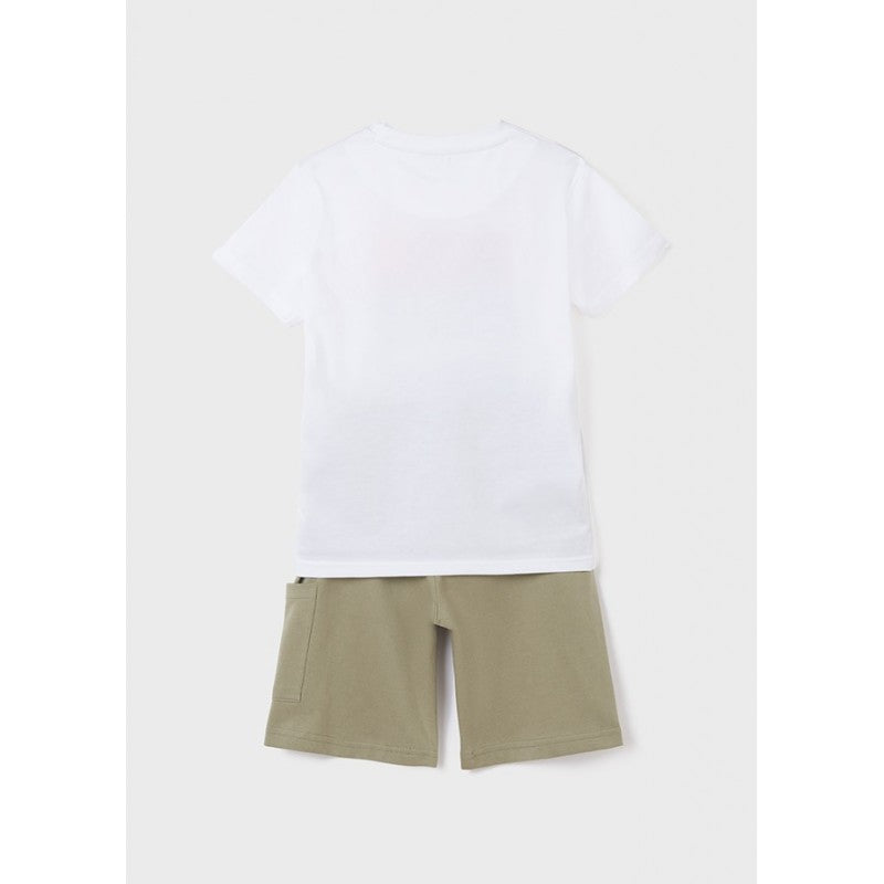Conjunto 2 Piezas Bermuda y Playera para chico NUKUTAVAKE Ref. 6640/91 Aloe