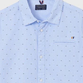 Camisa Cuadros NUKUTAVAKE SKU 6117 Color Celeste