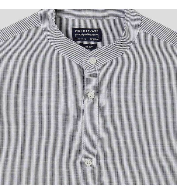 Camisa Rayas Sku 6120 Color Gris