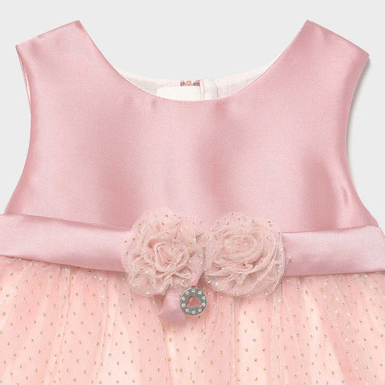 Vestido Combinado Tul SKU 1963 Color Rosado
