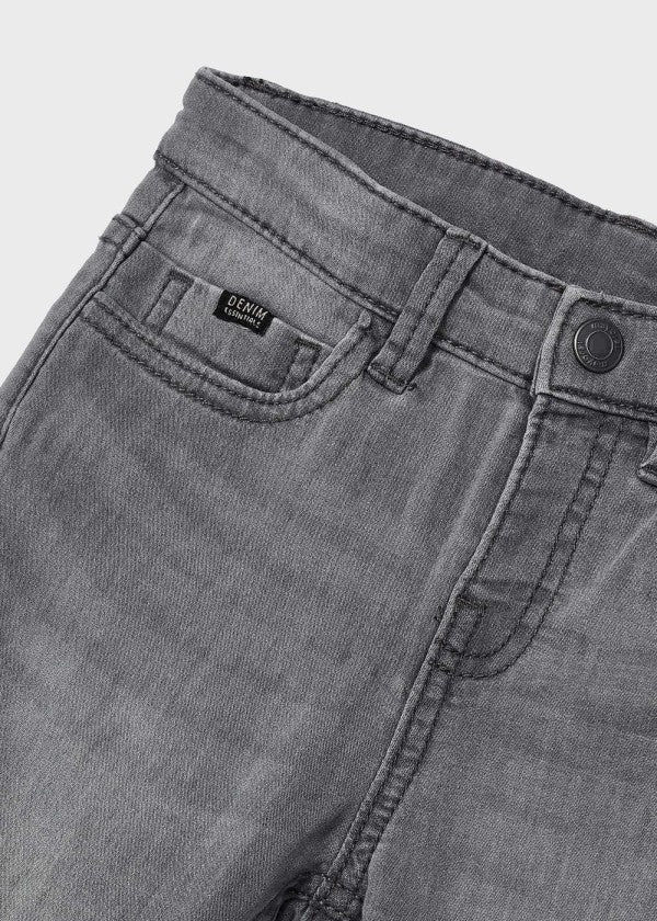 Pantalón de mezclilla slim fit Better Cotton niño MAYORAL Ref. 13-04515-082 Gris Oscuro
