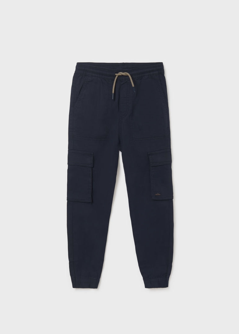 Pantalón largo jogger de algodón sostenible para chico Art. 23-06596-077 Marino