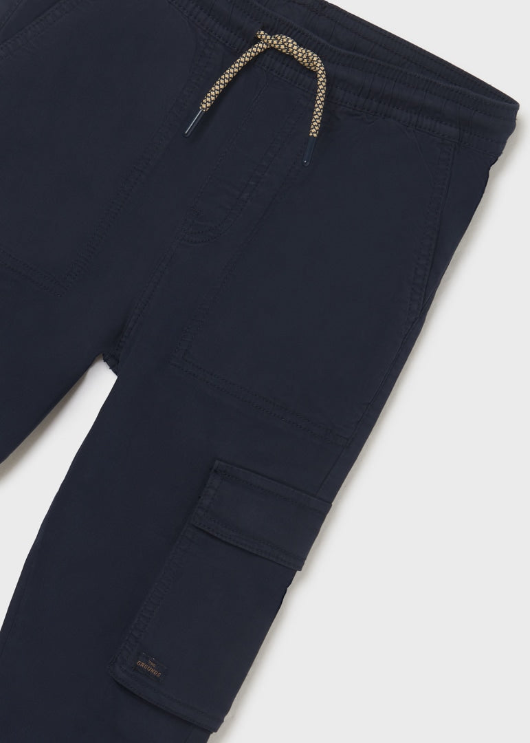 Pantalón largo jogger de algodón sostenible para chico Art. 23-06596-077 Marino