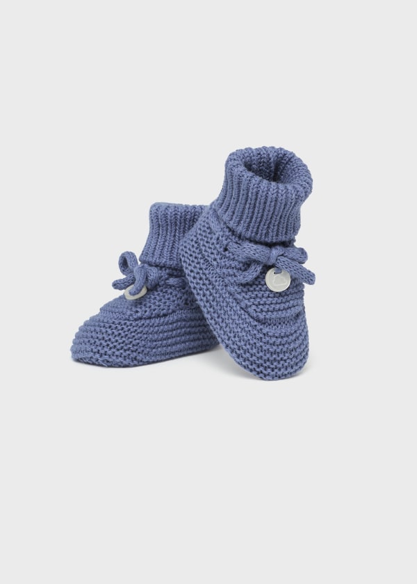 Patuco de tricot para recién nacido ECOFRIENDS Crudo