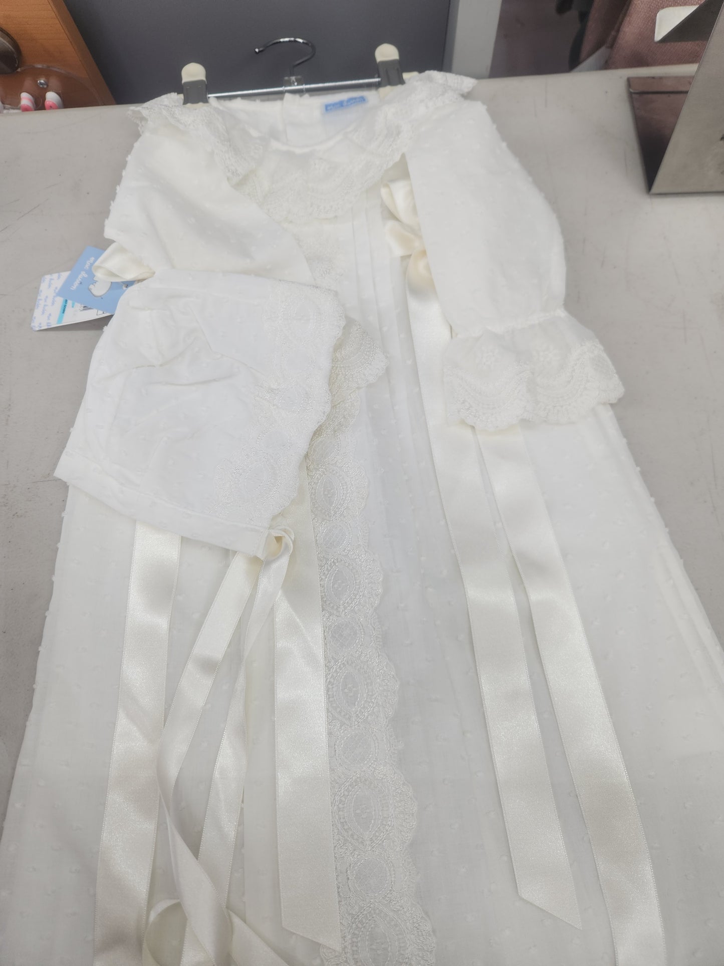 9360 conjunto vestido 2pzas (vestido y capota) Macilusion