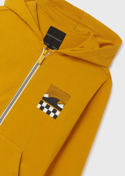 Sudadera con capucha y cremallera para chico Sku 6450 Color 40 Curry