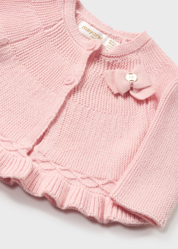 Rebeca larga tricot para bebé MAYORAL Ref. 13/2303/72 Rosa baby