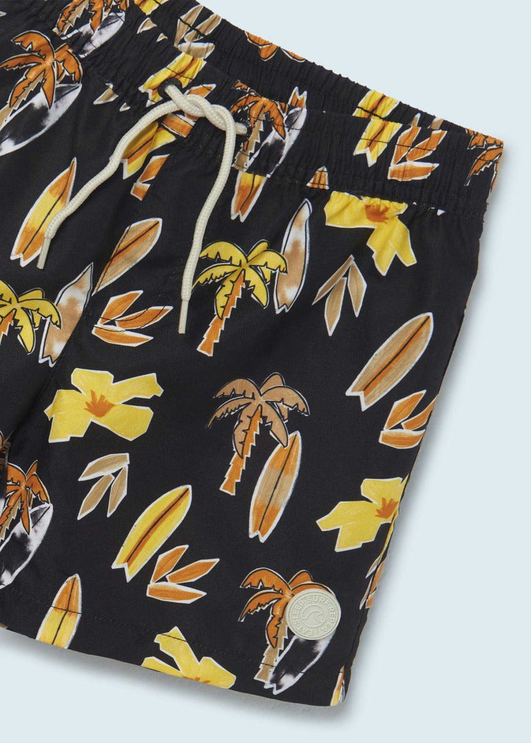 Traje de baño con estampado de poliéster reciclado para chico Art. 23-06663-087 Negro