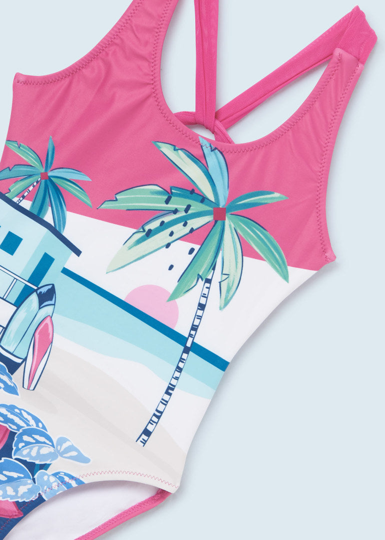 Traje de baño estampado para chica Art. 23-06756-019 Buganvilla