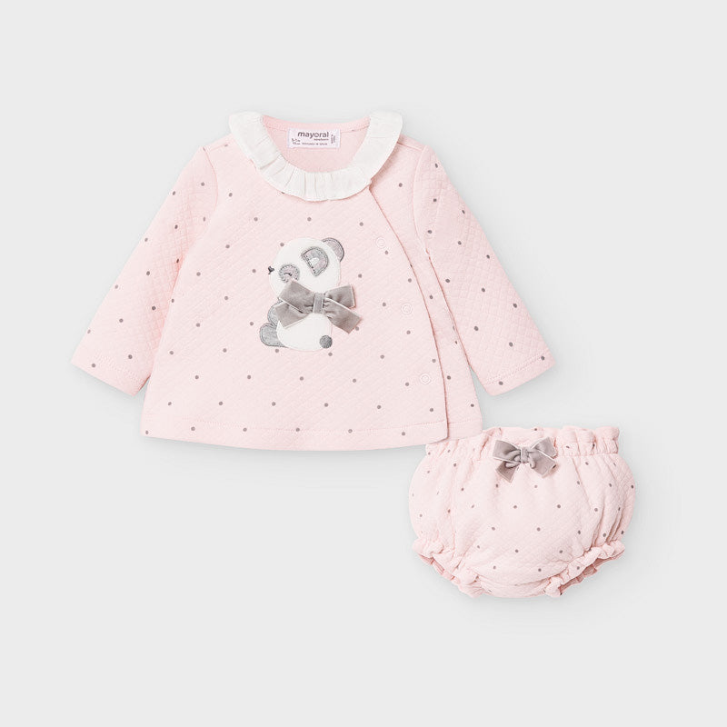Conjunto short 2 piezas Rosa baby SKU-2211