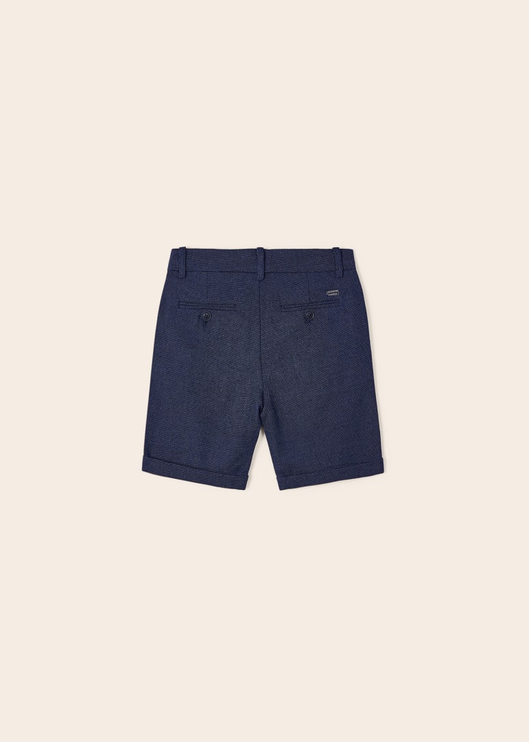 Bermuda con cintura ajustable en lino para niño MARINO SKU 3220