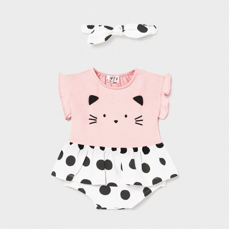 Pelele Falda y Diadema Negro SKU-1614