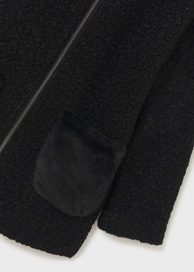 Abrigo de paño rizo para chica Art. 12-07478-032