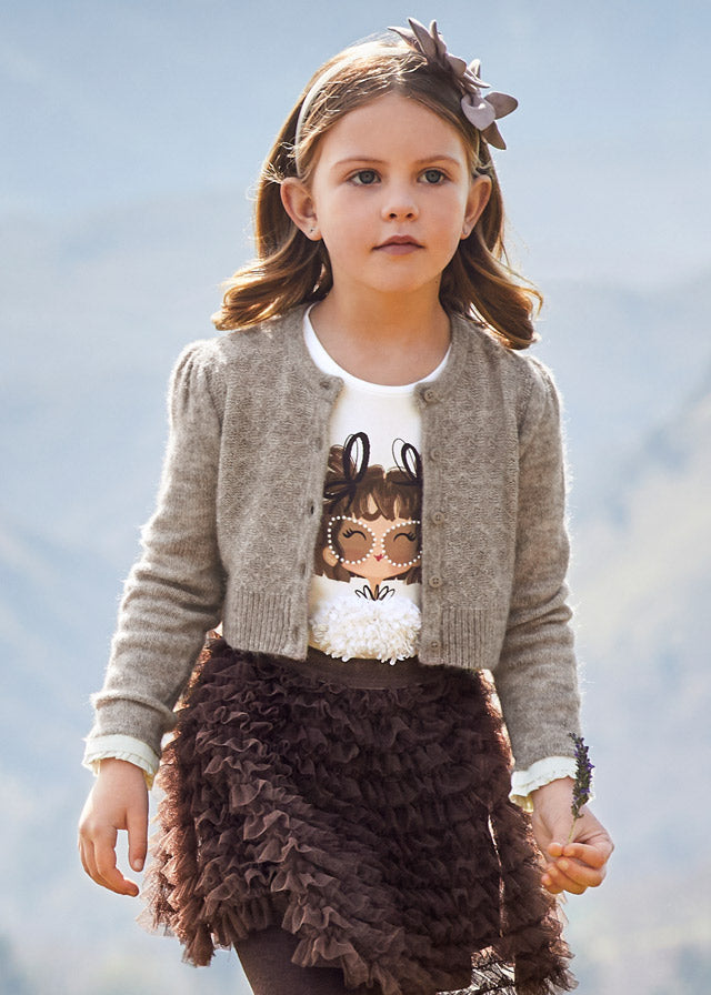 Bolero de tricot para niña ECOFRIENDS Nuez vig SKU-4308