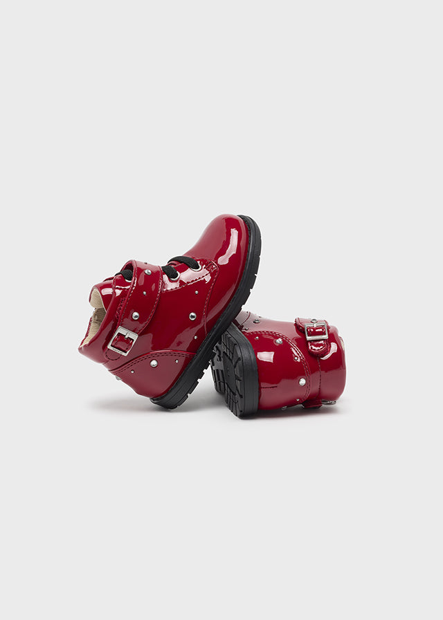 Botin charol Rojo SKU-42310