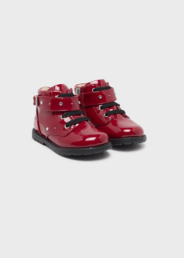 Botin charol Rojo SKU-42310