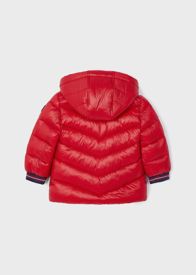 Chamarra acolchada con detalles para bebé Rojo SKU-2416