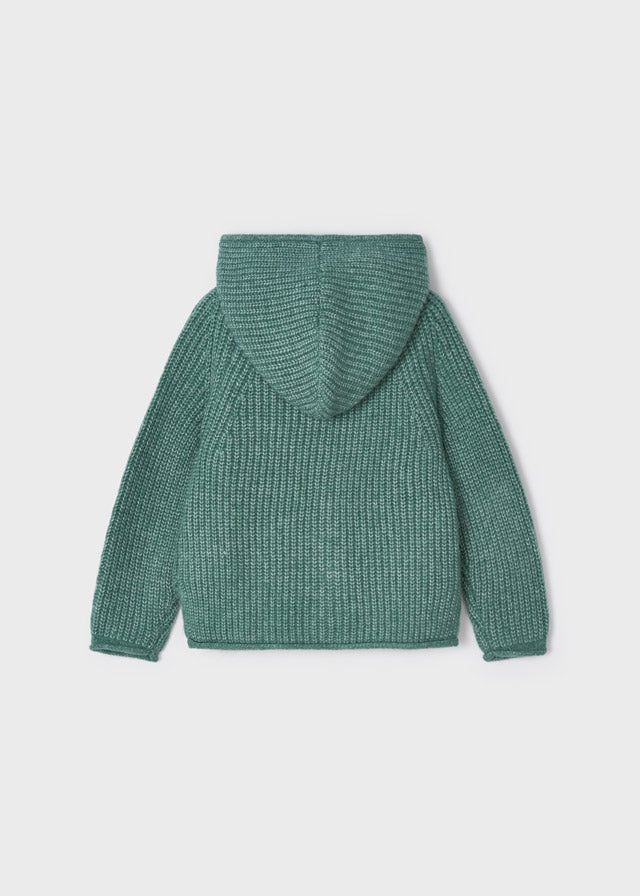 Chamarra de tricot para niña ECOFRIENDS Sku 4314 Color Jade